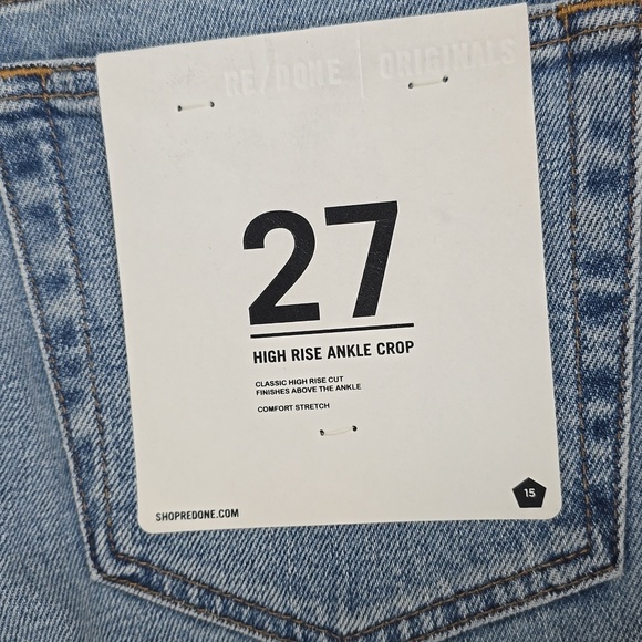 Re/Done 90s high waist ankle crop hazey indigo - Picture 14 of 15